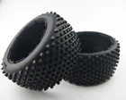 RC CAR REAR OFF-ROAD TIRE SET FOR HPI ROVAN BAJA BUGGY 5B SS V2.0 KING MOTOR