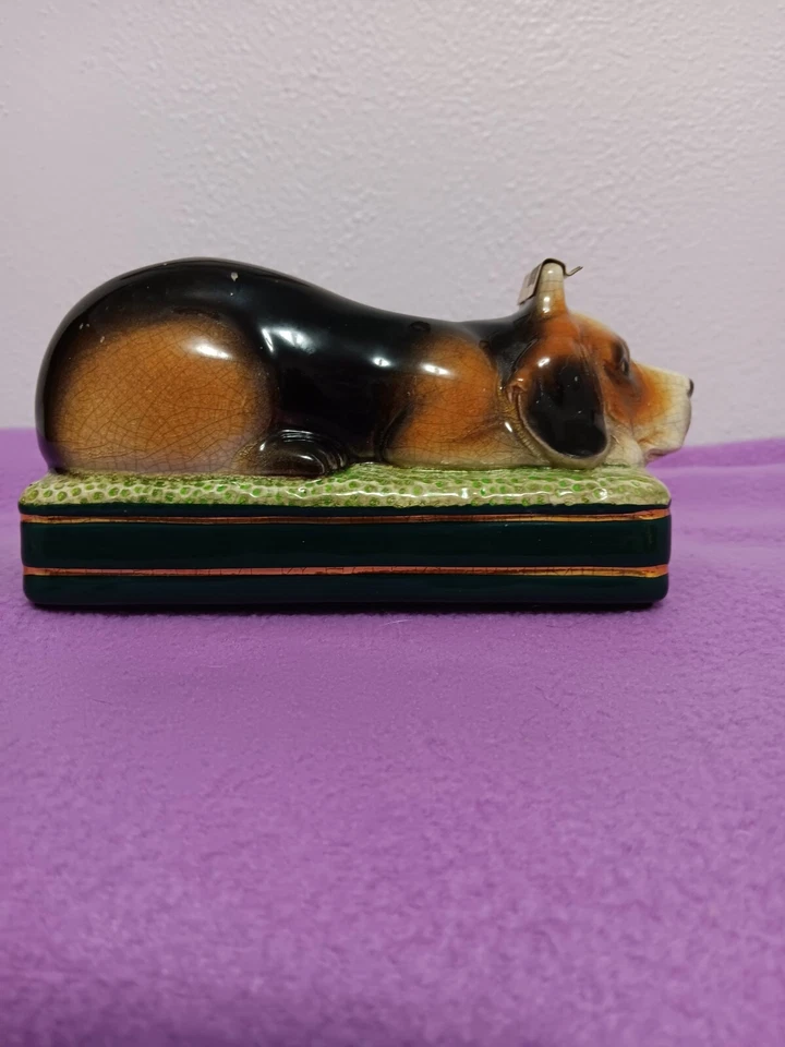 Dispensador de cinta vintage Takahashi Hound perro Foxhound Basset Hound Beagle Japón Foto 3 de 4