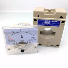 Analog AMP Current Panel Meter Gauge AC 0-20A 85L1 &Current Transformer