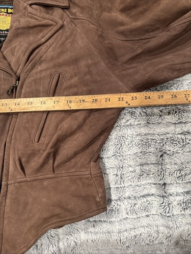 Vintage Adventure Bound by Wilsons Women's Brown Bomber Leather Jacket LARGE - Picture 6 of 7