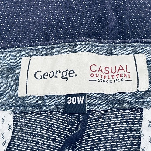 Men’s Chino Shorts 30” Waist - George, Blue, Button Fly - Picture 3 of 5
