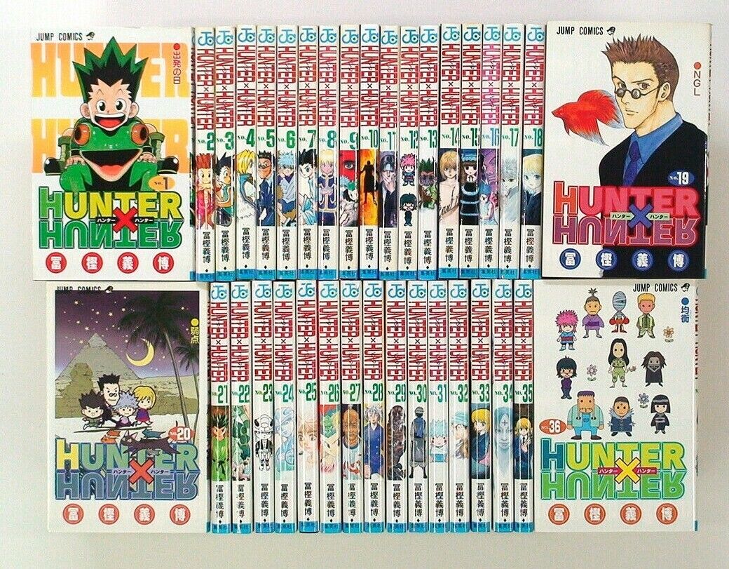 Hunter X Hunter manga Vol 1-6,8-36 English New Viz 35 books (Missing #7)