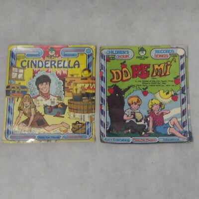 Peter Pan Records Cinderella Do Re Mi 2 New Sealed Packages