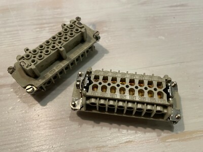 2 pieces Harting H-BE 10.2031 16A 380V socket insert 16 pole New