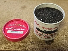 HO Coal - Model Hobbies Scenic Materials 3/8 Qt Dry Measure - New