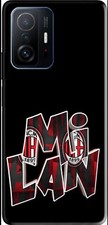 Cover Custodia Cellulare Scritta MILAN con Loghi PERSONALIZZABILE