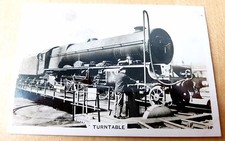 Senior Service British Railways cigarette card 46. Princess Royal on turntable.