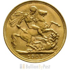 1907 Gold Sovereign - King Edward VII - M