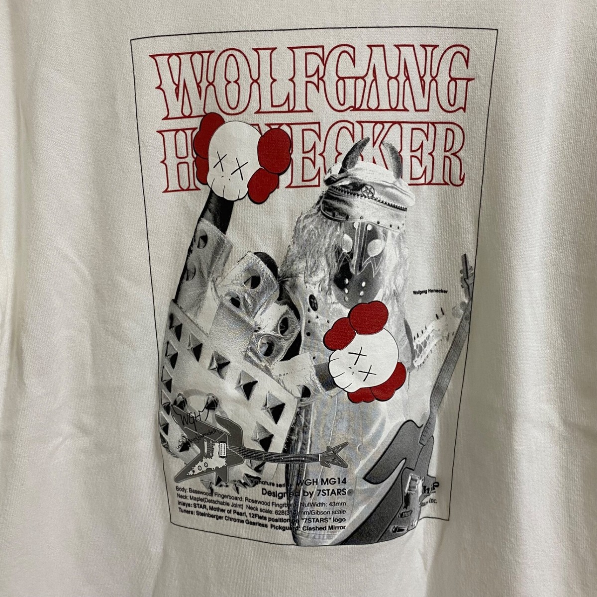 オリジナルアートコレクション#75 KAWS OriginalFake 7STARS DESIGN T-shirt White L SIZE Tee