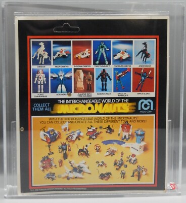 1978 vintage AFA 80 Mego MICRONAUTS Grey PHAROID Microman EARLY