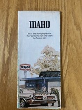 Texaco Map Idaho Boise Meridian Nampa Idaho Falls 1974 Gas Oil Advertising