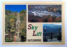 Exploring Gatlinburg: Your Gateway to the Smoky Mountains 4 Gatlinburg Sky Lift Crockett Mountain Chairlift Multi View Tennessee Postcard I6