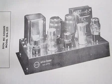McGOHAN WA-325 AMPLIFIER AMP PHOTOFACT