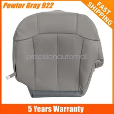 Driver Bottom Perforated Leather Seat Cover Gray 922 For 2002 Cadillac Escalade