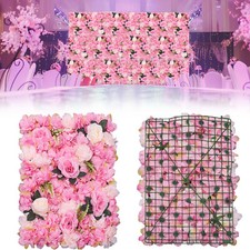 12Pcs Pink Wall Backdrop Panels For Wedding Decor 60x40cm Flower Wall Panels