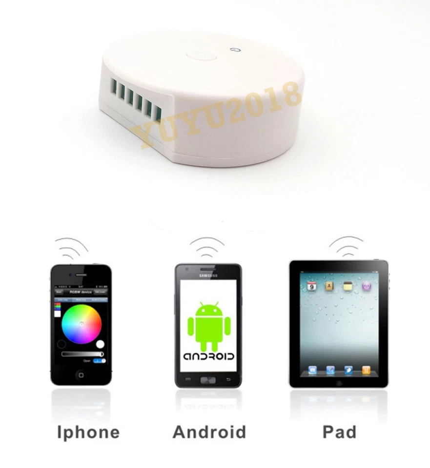 Bluetooth RGB LED halo ring for Cadillac CTS 08-13 xenon headlight angel eye DRL - Image 4 of 4