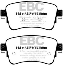 Pastiglie freno posteriori EBC Greenstuff per Citroen Spacetourer 2.0 TD 16>