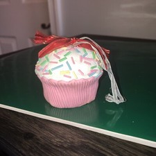 Cupcake With Sprinkles Christmas Ornament