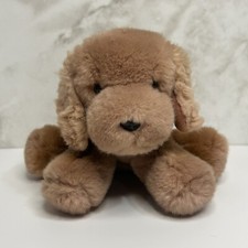 Vintage Russ Berrie Brown Cute Puppy Honey Small 5 Inch Plush
