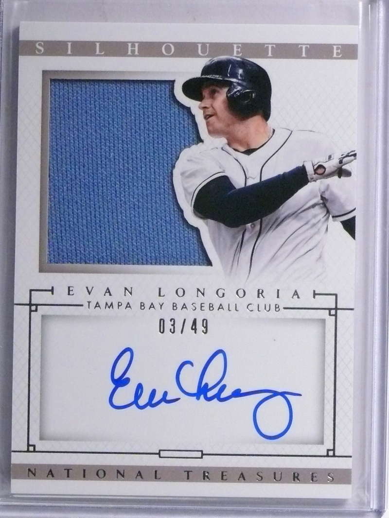EVAN LONGORIA TOPPS 自筆サイン GAME USED パッチ EVAN LONGORIA TOPPS 自筆サイン GAME USED パッチ EVAN