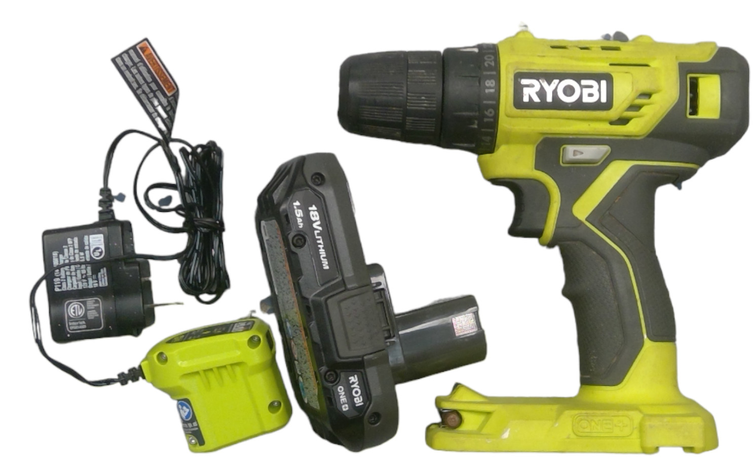 USED - RYOBI PDD209K 18v 3/8" Drill/Driver Kit