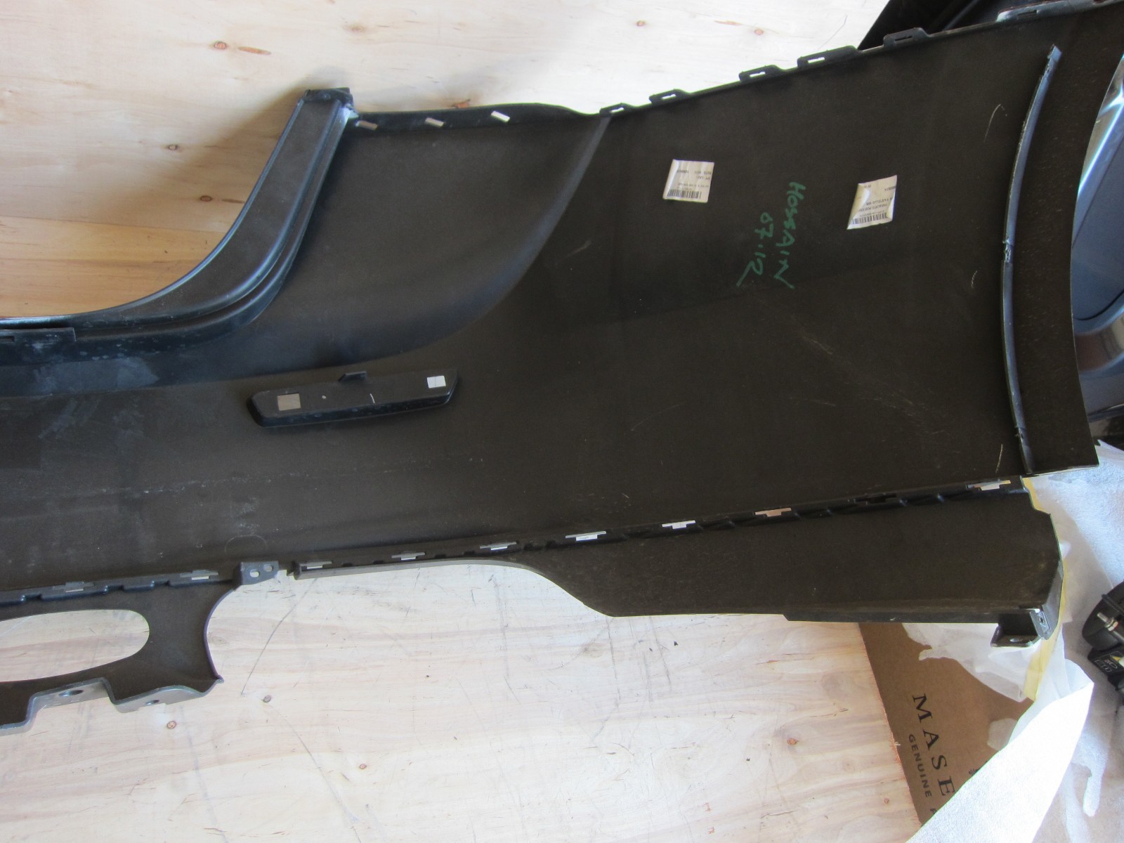 Maserati Ghibli. Rear Bumper.Damage. Black... 673004365, 2014-17