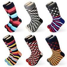 Mens Funny Dress Socks - Crazy Novelty Colorful Socks for Men - Cotton Crew fox