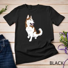 cute red and white Siberian Husky dog T-Shirt Unisex T-shirt