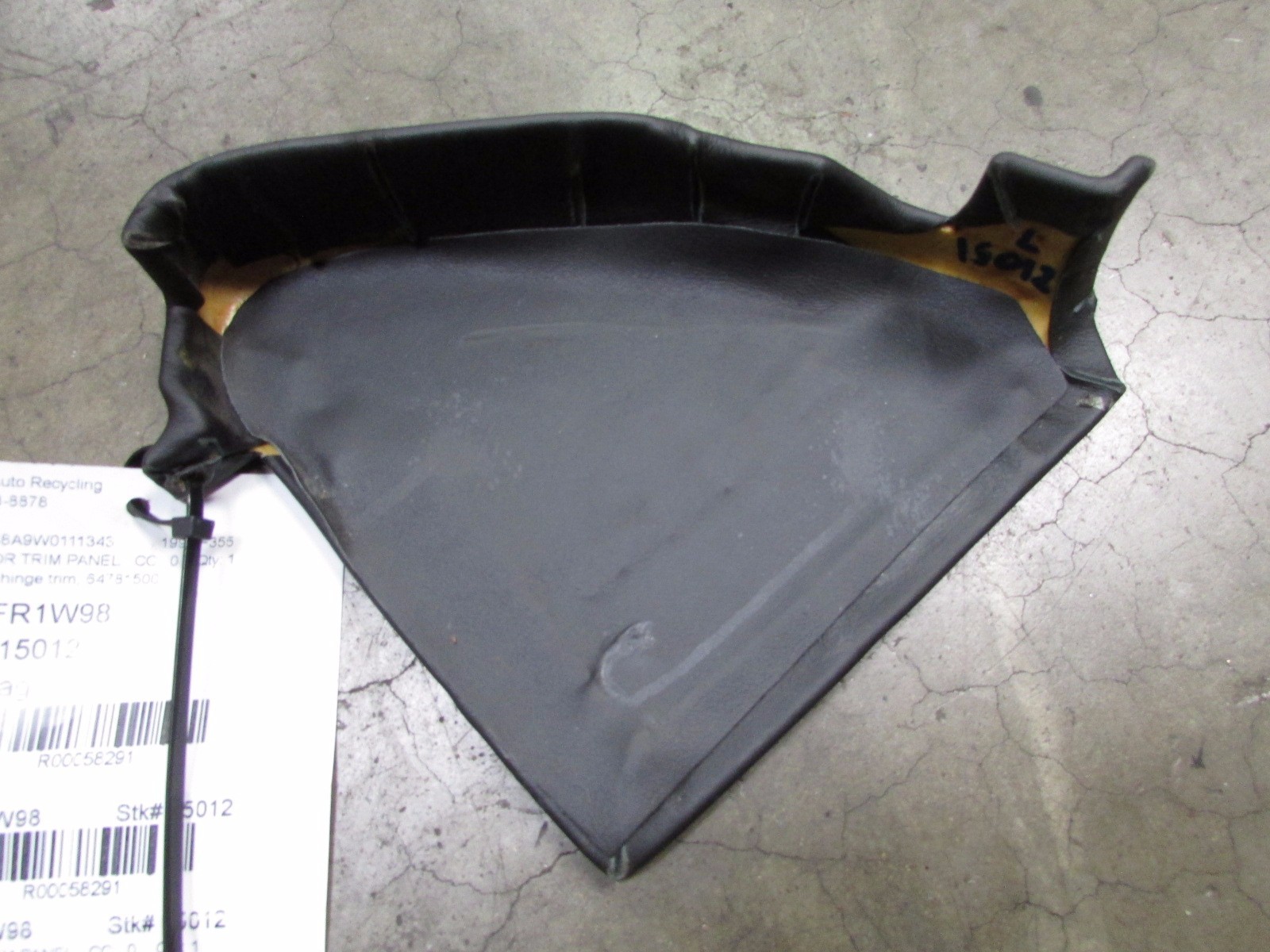 Ferrari F355, LH Left Convertible Top Hinge Trim, Used, P/N 64956400