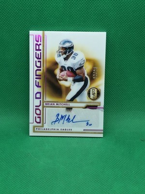 2024 Panini Gold Standard Gold Fingers Auto Brian Mitchell #13/24   EAGLES  