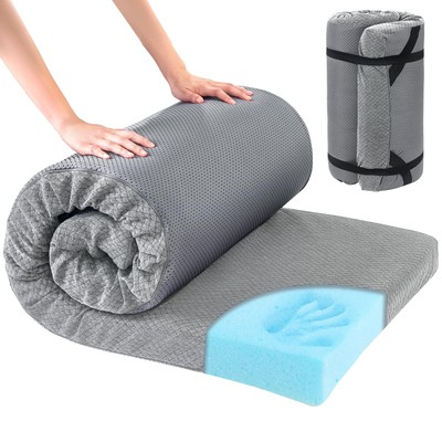 HOMBYS Memory Foam Camping Mattress Pad,Portable Sleeping Pad for Adult,Water...