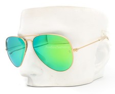 Ray-Ban Sunglasses RB3025 112/P9 Matte Gold Green Mirror Polarized 58mm w/case