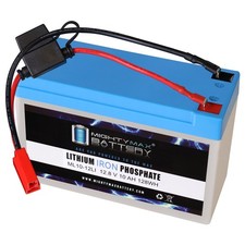 Mighty Max 12V 10Ah Lithium Battery Compatible With Tobbi 12V Ride On UTV