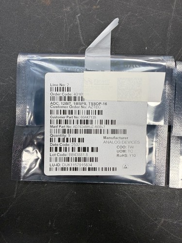 Lot of 10 Analog Devices AD7924BRUZ-REEL7 12-Bit ADC TSSOP-16 IC