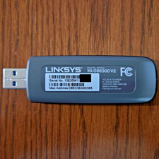 Linksys WUSB6300 V2 AC1200 Dual-Band Wireless-AC USB 3.0 Wi-Fi Adapter TESTED 