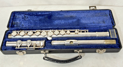 SELMER USA Student Model Closed Hole Flute Band Director Tested w Case & Rod
