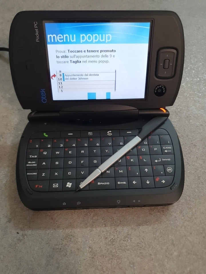 Agenda Pocket Pc Qtek 9000 PDA Phone HTC Innovation Windows +SD 1GB Raro!!! - Immagine 2 di 4
