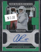 2023 Chronicles Draft Picks #SS-ARU Anthony Russo Sensational Signatures Green