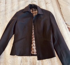 MNG Black Women  s Sport Jacket Size 8