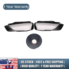 Left +Right Headlight Lens Cover Shell Fit Audi A4 B8 2013-2015 Sedan 8K0941753C