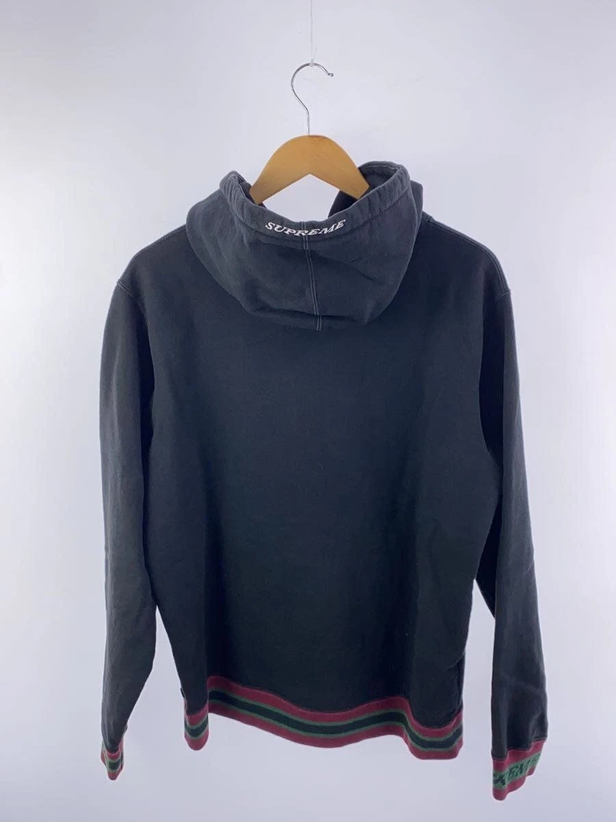 Felpa Supreme con cappuccio 18AW M cotone nero usata