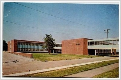 Notre Dame St. Louis Halls: Brutalist Architecture Art & Science - 1962