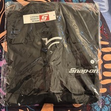 Snap-on 105th Anniversary L Black Button Down Work Shirt Nwt With 105 Patch