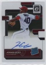 2022 Panini Donruss Optic Rated Rookie Signatures Josiah Gray #RRS-JG Auto g0d