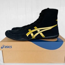 【Made to order】ASICS Wrestling Shoes 1083A001 EX-EO TWR900 Black x Gold x Black