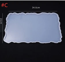 Silicone Coaster Molds Resin Epoxy Casting Mould Kit For Cake Fruit Holder DIY b