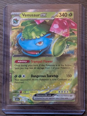 Venusaur ex 001/142 Sv07: Stellar Crown Holo NEAR MINT