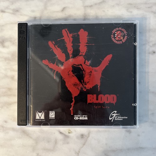 Blood: Spill Some (PC DOS CD-ROM, 1997) in Jewel Case w/ Manual & 2 MINT Discs!
