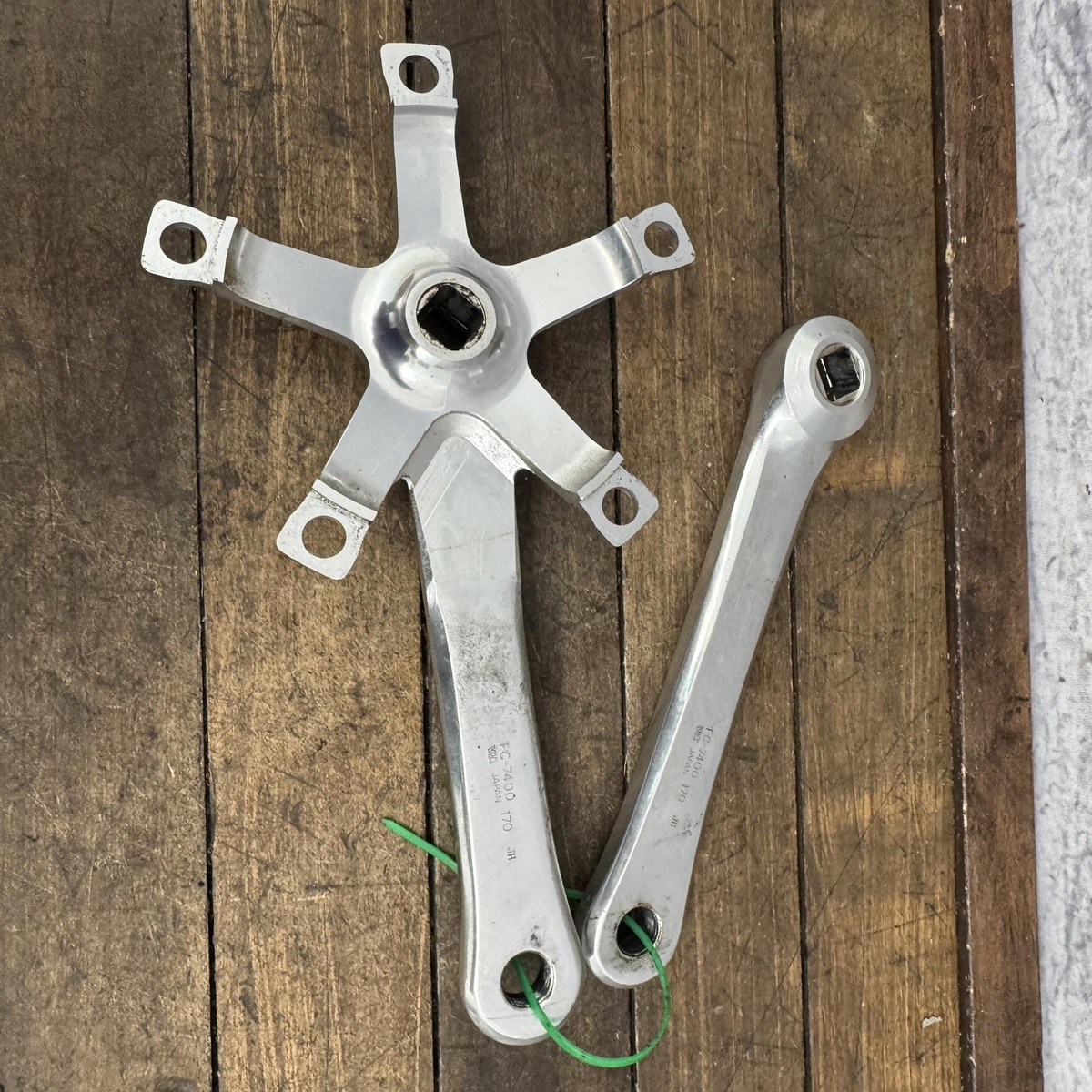 Vintage Shimano Dura-Ace FC-7400 Crankset 170mm 130 BCD Square