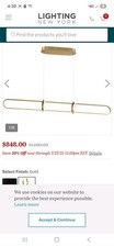 Berkley Linear Chandelier 1 Light-Satin Gold ...